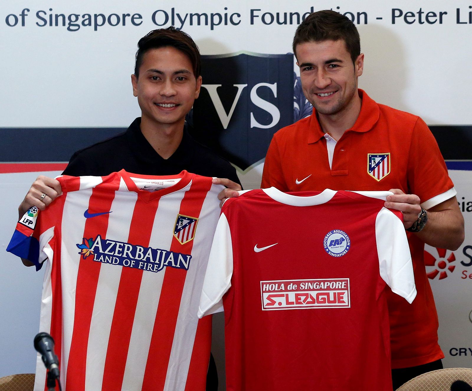 El Atlético de Madrid, de gira por Singapur, parte de los ingresos serán para Madiapro