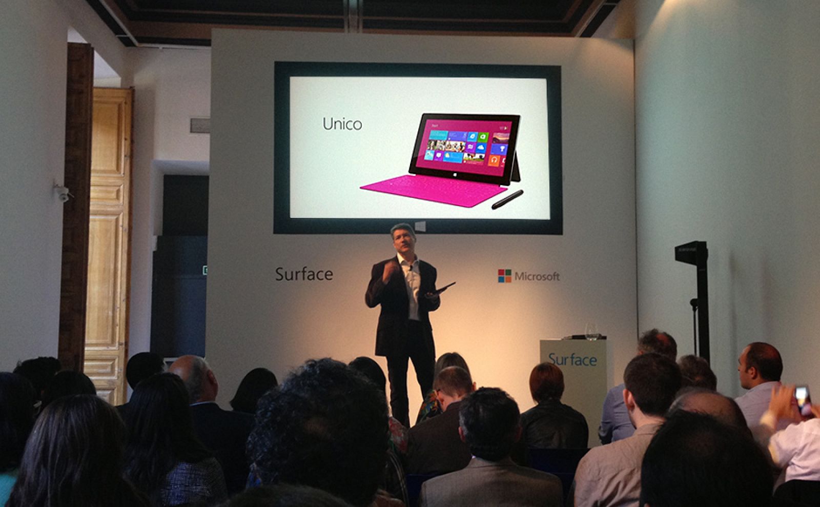 Presentación de la tableta Surface Pro.