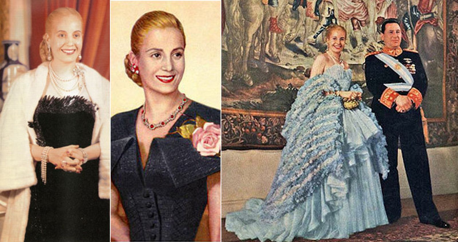 Glamour y poder, las claves del estilo de Eva Perón.