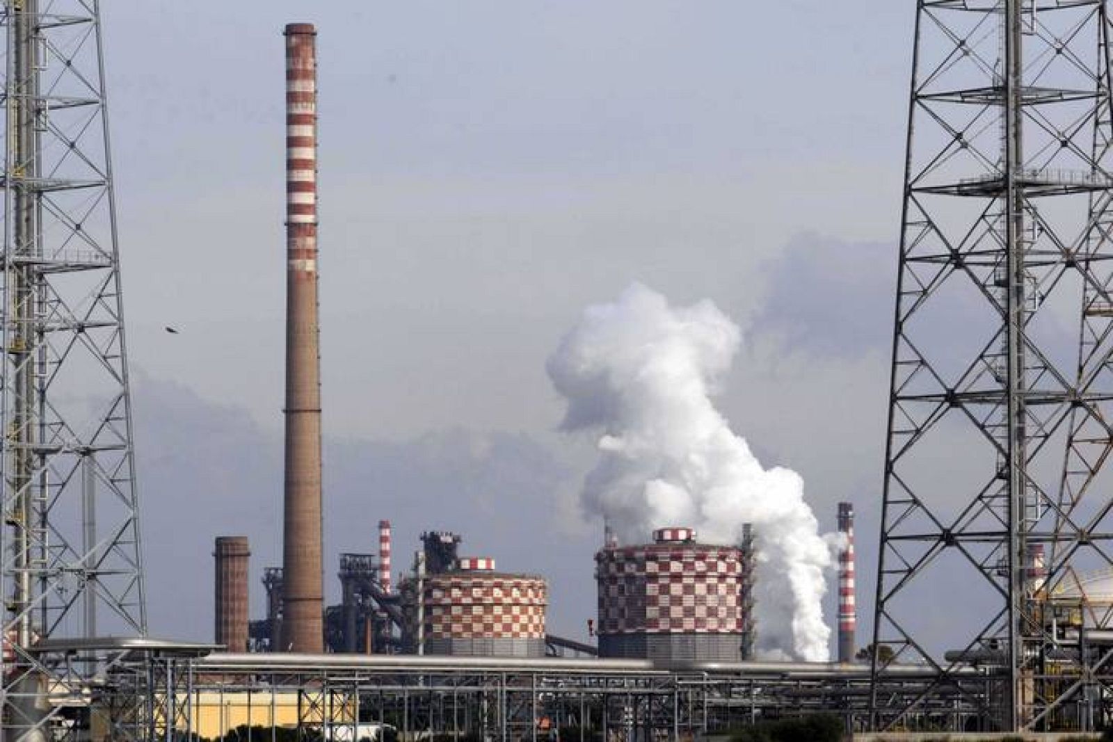 La planta de acero Ilva de Taranto