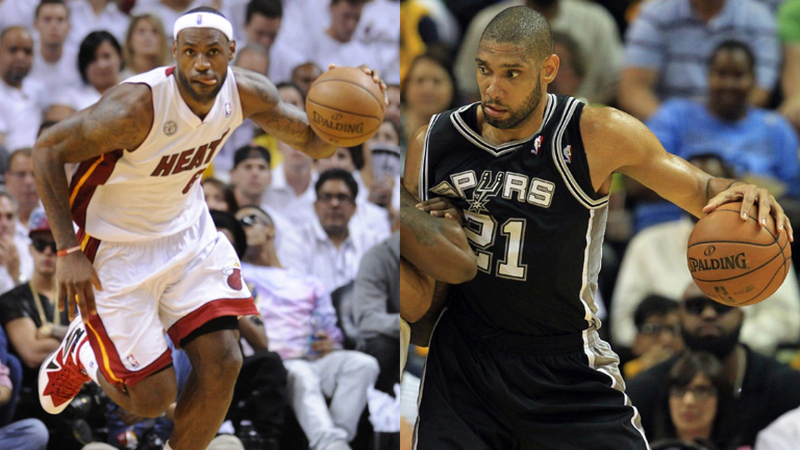 LeBron James y Tim Duncan