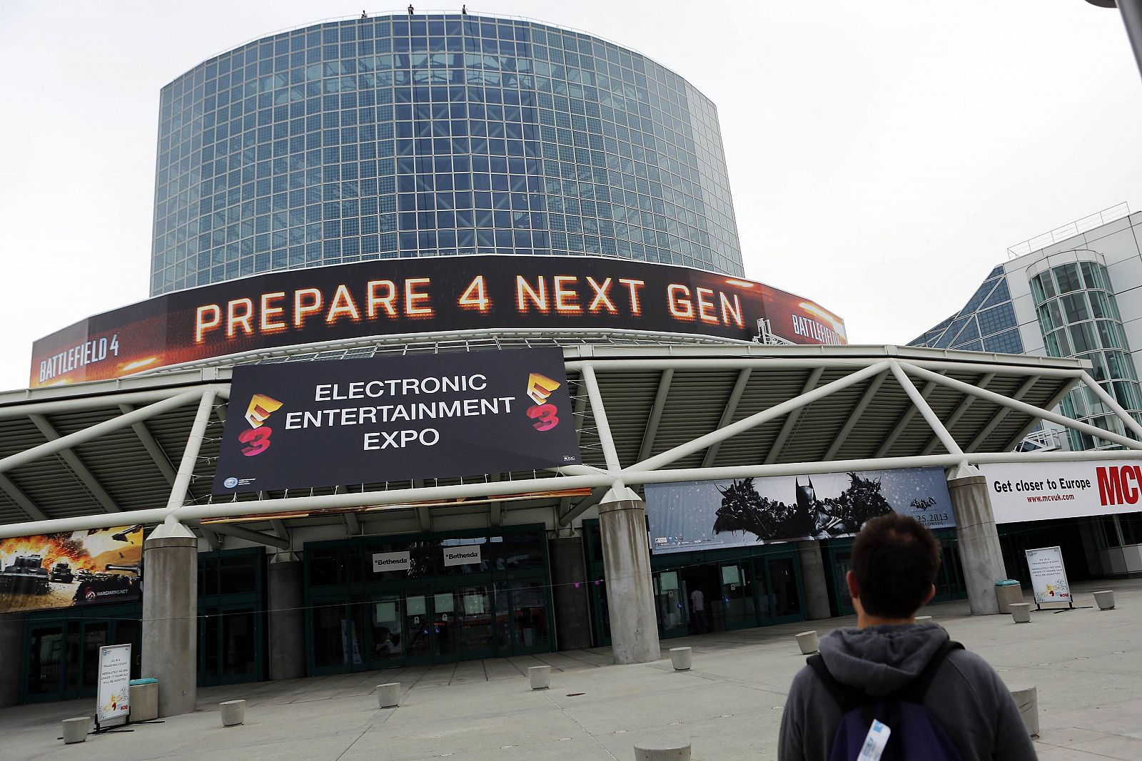 Exteriores de la Electronic Entertainment Expo, conocida como el E3, en Los Ángeles.