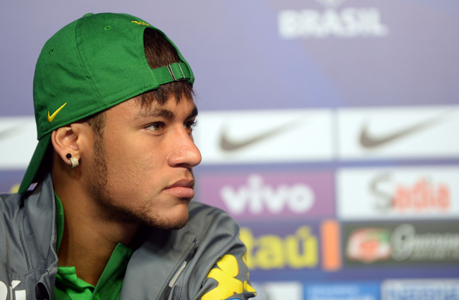 Neymar, en la rueda de prensa de este viernes en Rio de Janeiro.