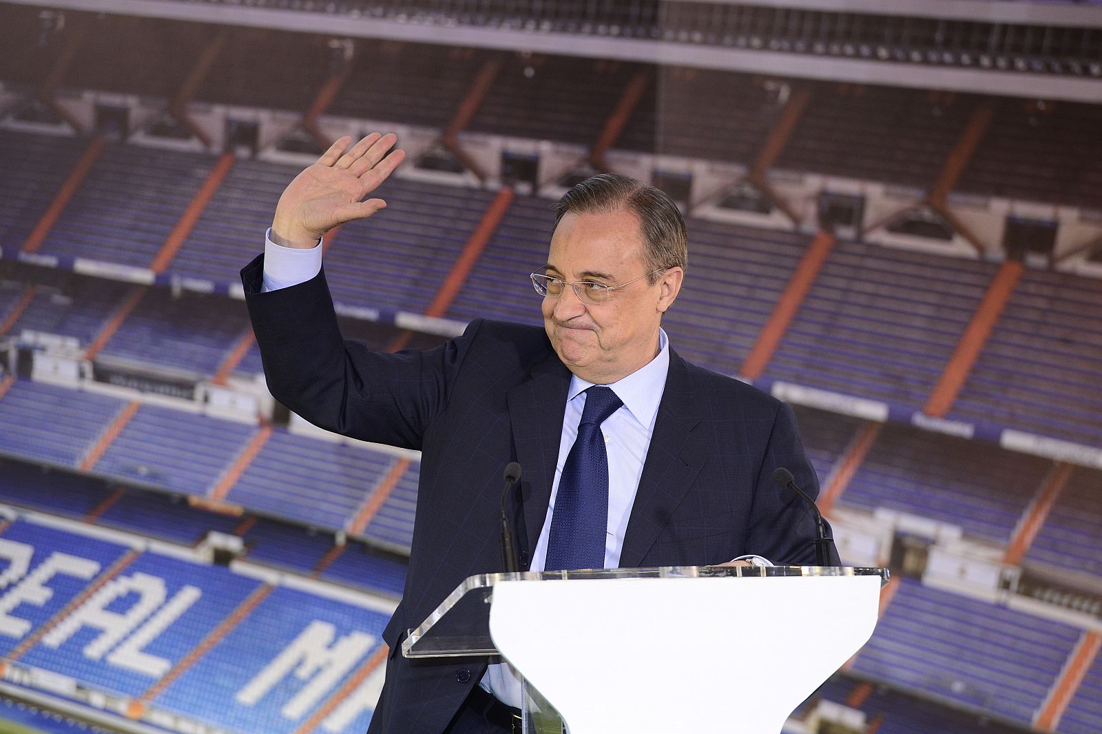 El presidente del Madrid, Florentino Pérez