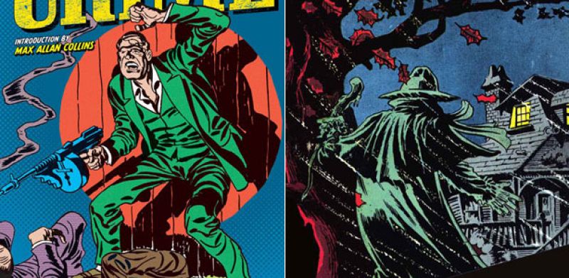 Fragmentos de las portadas de 'Crime', de Jack Kirby y Joe Simon y 'El viajero misterioso: Los archivos de Steve Ditko Vol. 3'