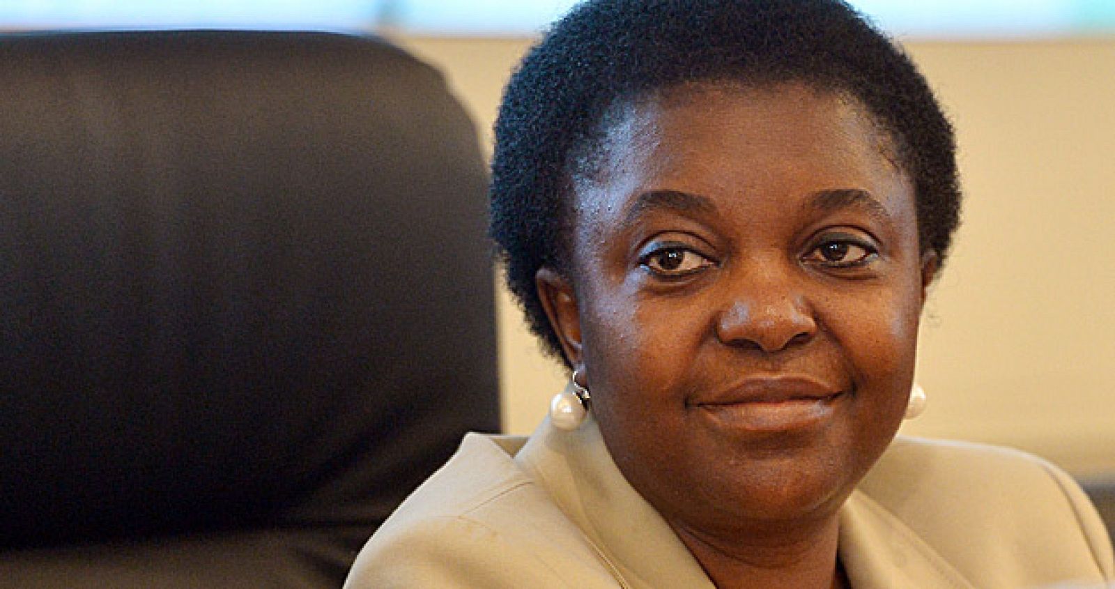 Cecile Kyenge, ministra italiana de integración en rueda de prensa este martes.