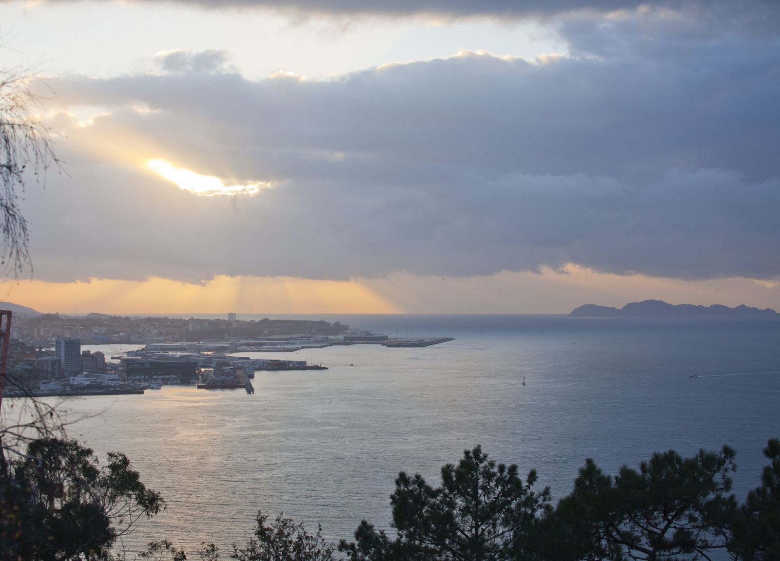 Atardecer en Vigo.