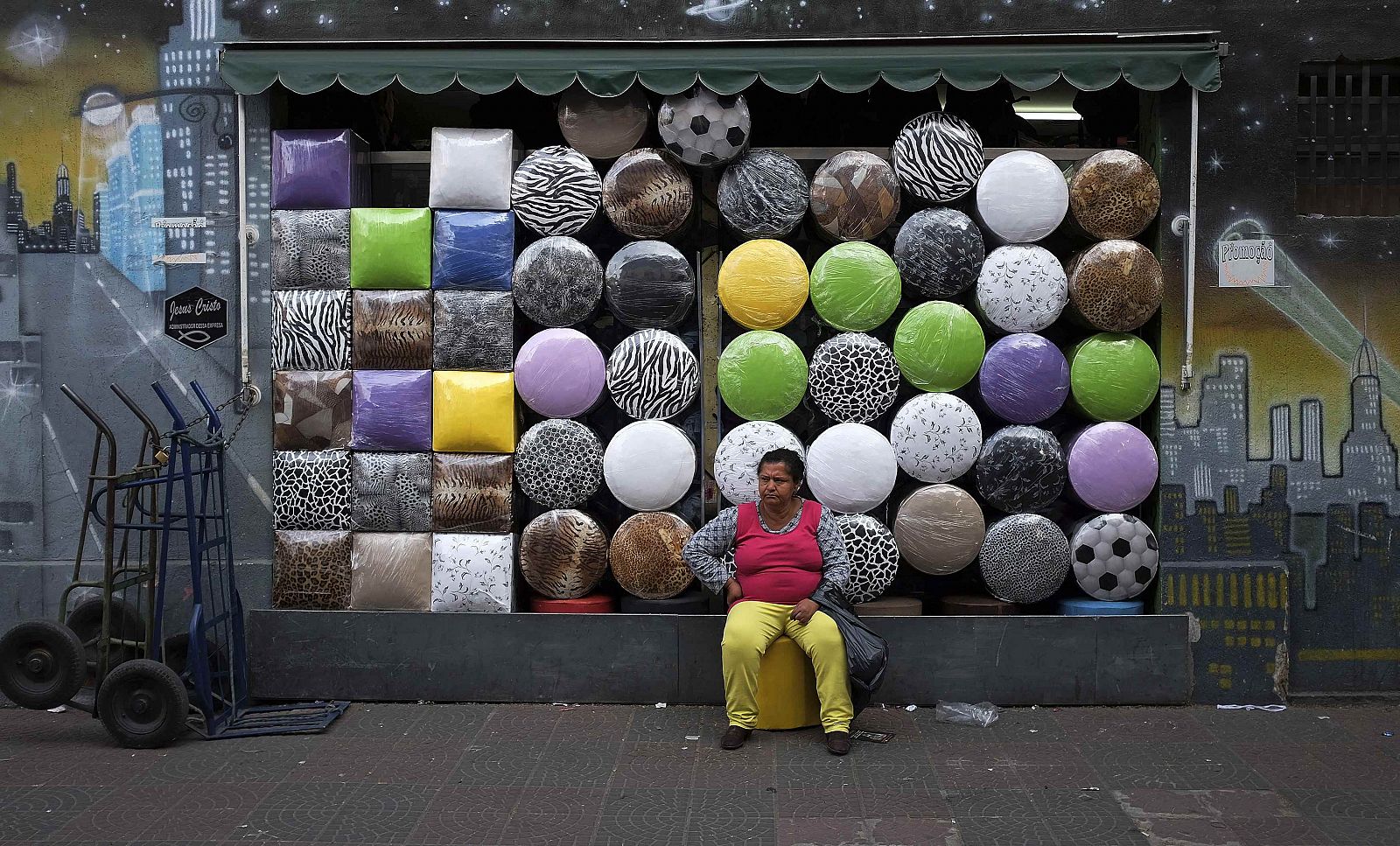 Una tienda de venta de taburetes en Sao Paulo