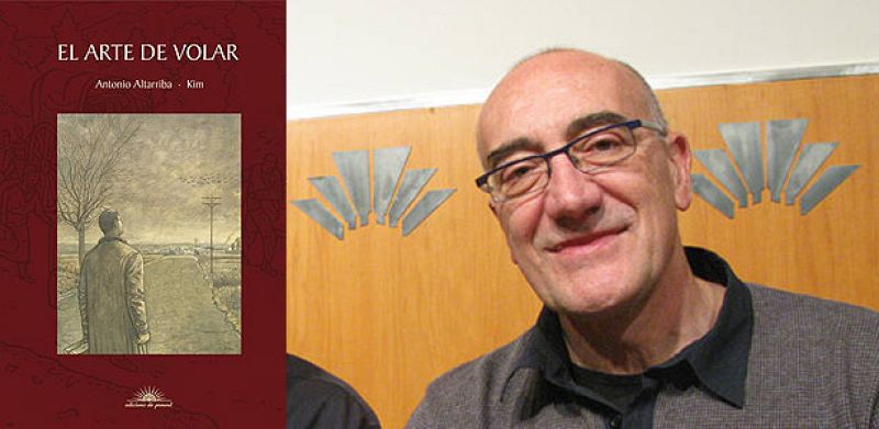 Antonio Altarriba y la portada de 'El arte de volar'