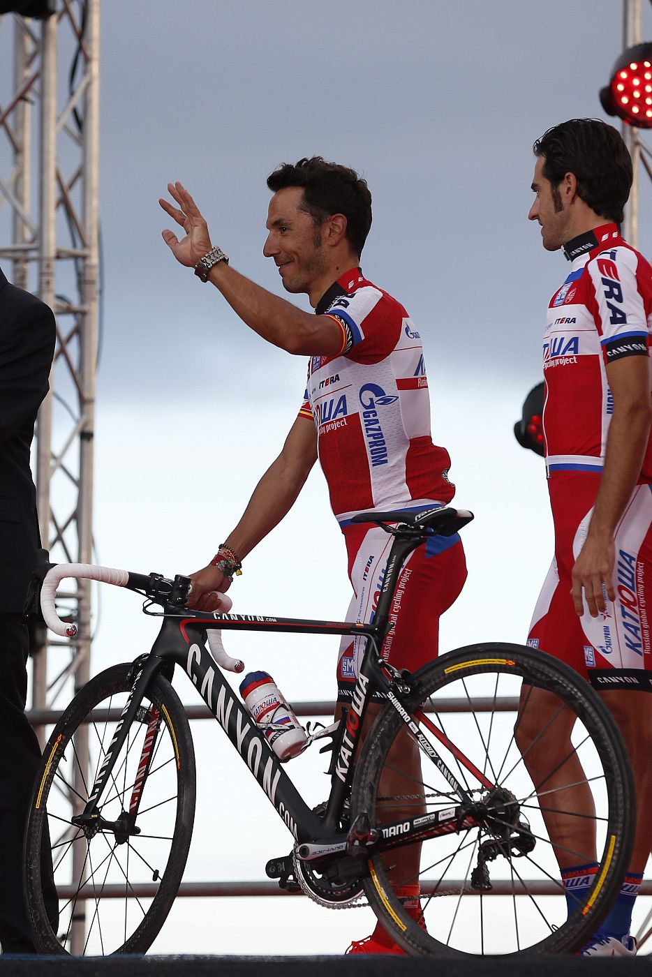 El ciclista catalán del equipo Katiusa Purito Rodríguez.