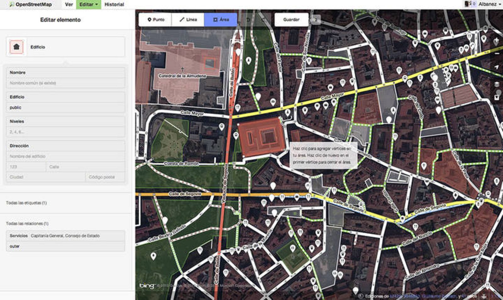 Editor de OpenStreetMap