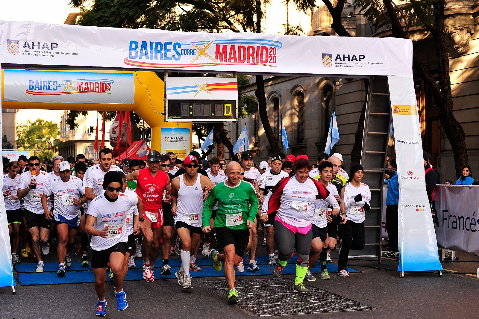 Un maratón popular hispano argentino apoyó a Madrid 2020 en Buenos Aires