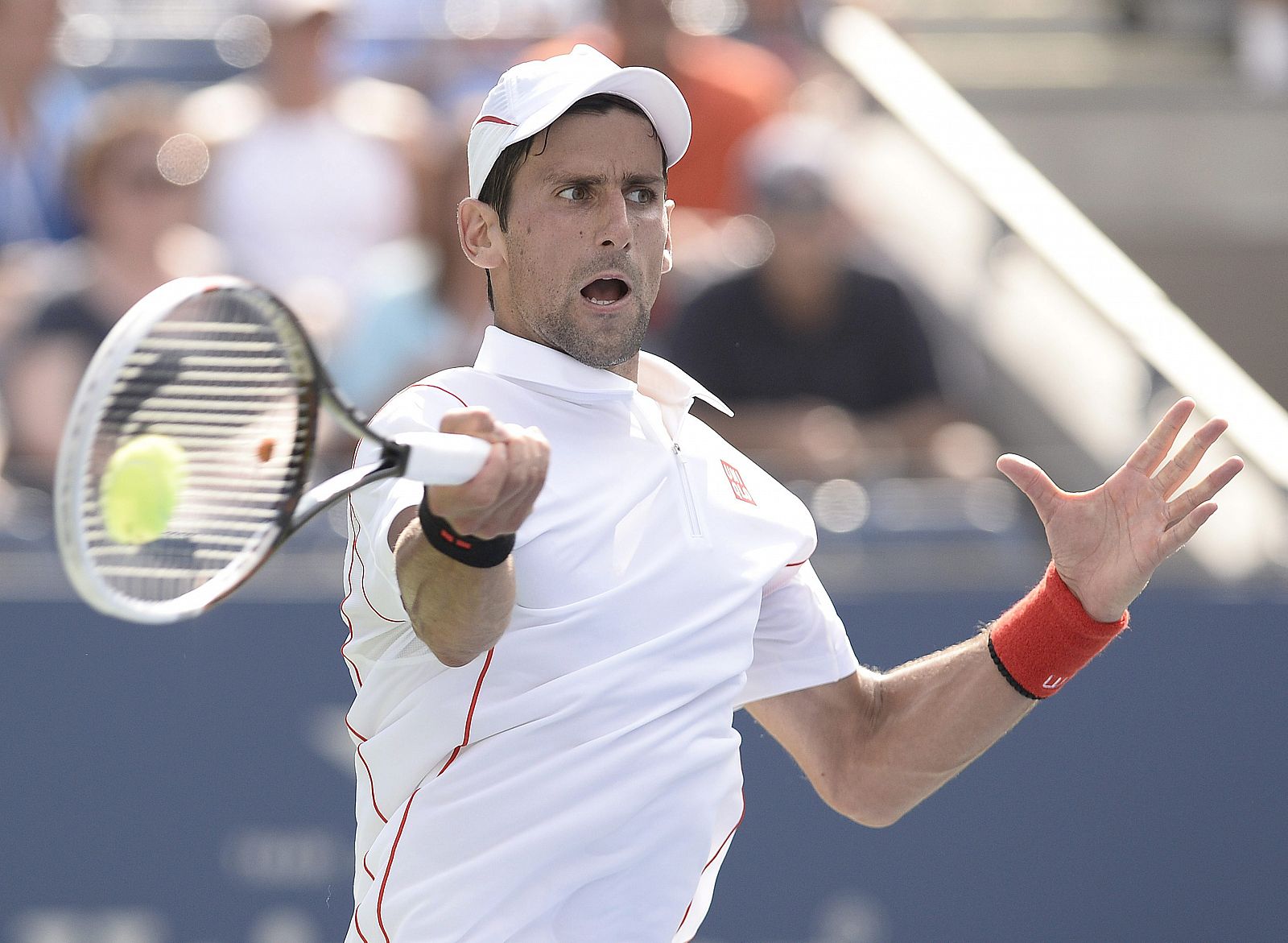 Djokovic, en su partido contra Becker.