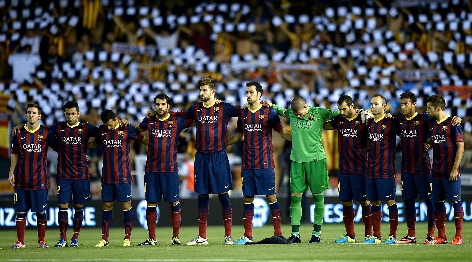 Los jugadores del FC Barcelona.