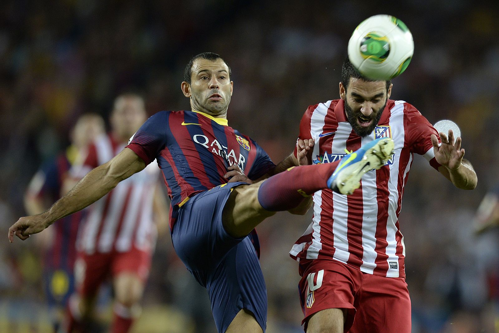 Mascherano durante el partido de la Supercopa de España ante el Atlético de Madrid.