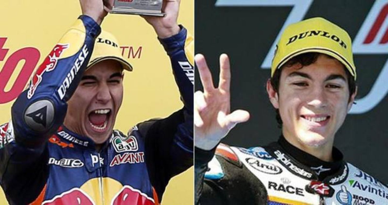 Luis Salom y Maverick Viñales