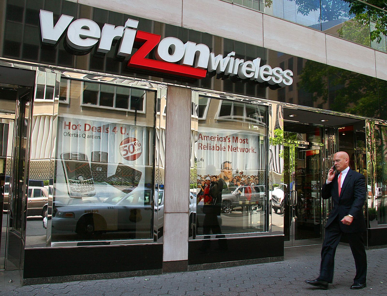 Una tienda de Verizon Wireless en Washington, DC