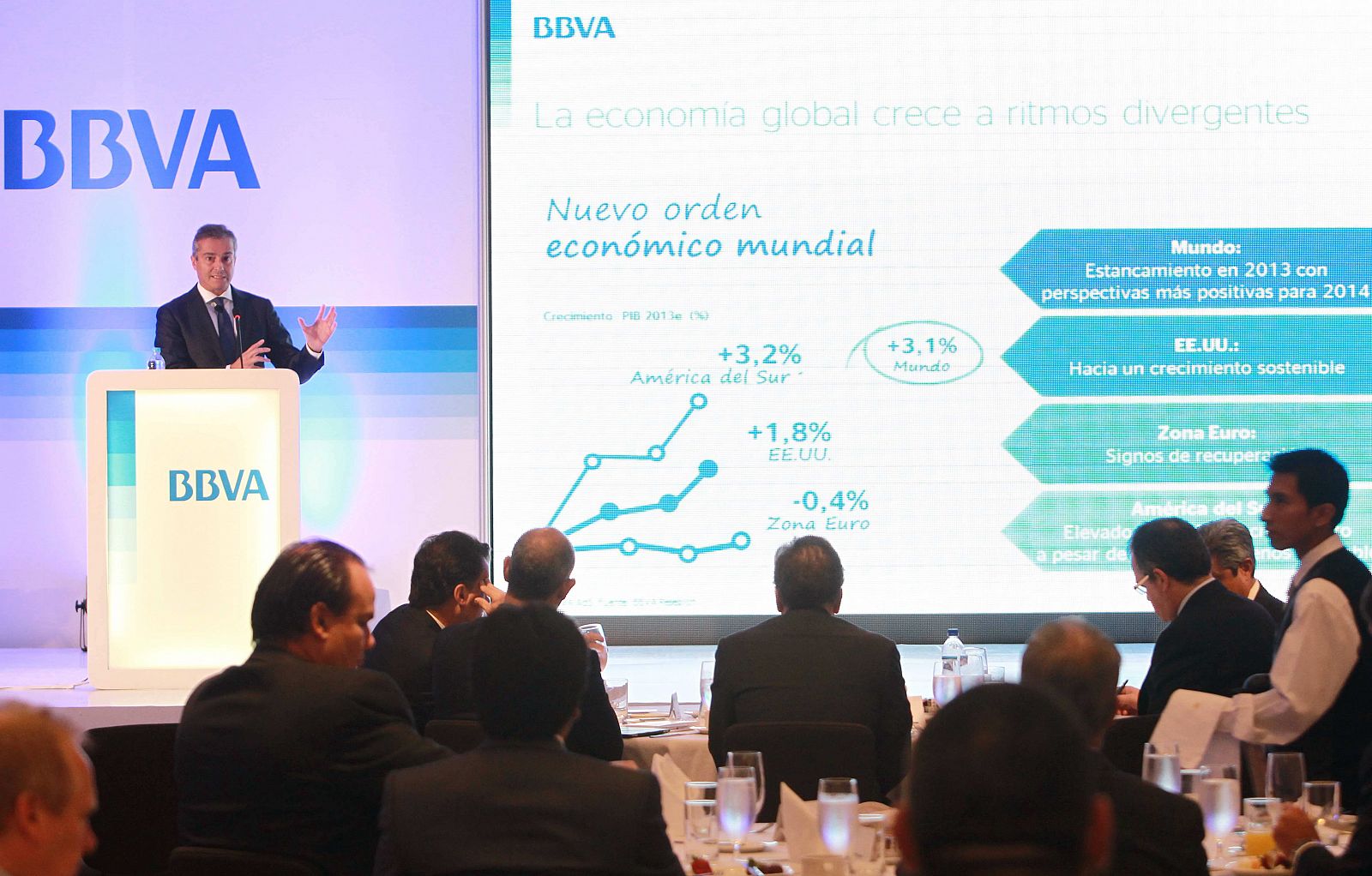 El consejero delegado del BBVA, Ángel Cano, en las Jornadas Económicas BBVA: "Invertir en América del Sur" celebrada en Lima (Perú)