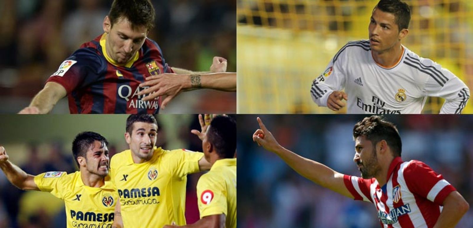 Barcelona, Atlético, Villarreal y Madrid ocupan actualmente los primeros puestos de la Liga.