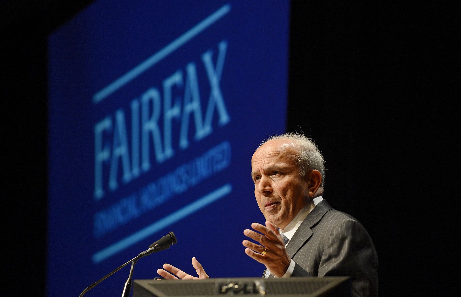 El presidente y consejero delegado de Fairfax Financial Holdings Ltd, Prem Watsa