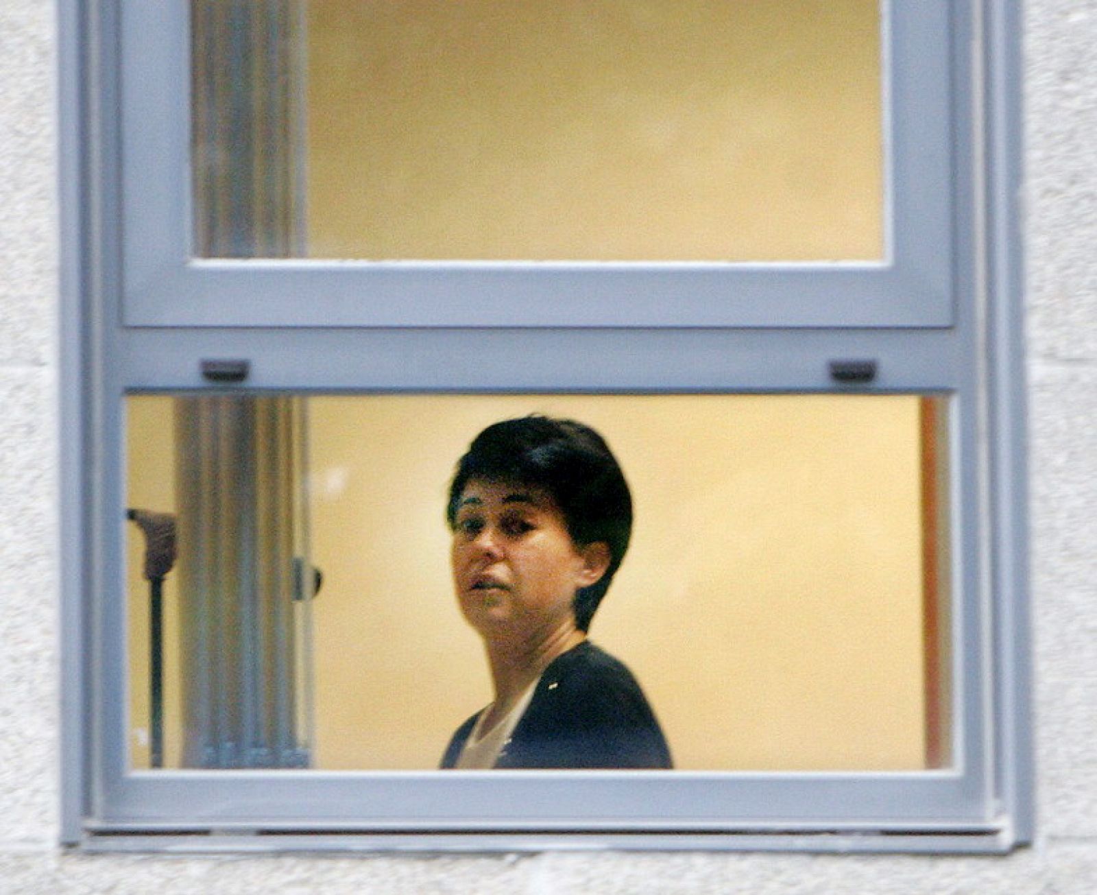 Rosario Porto, la madre de Asunta Basterra, en el interior de los juzgados donde declaró el pasado 27 de septiembre.