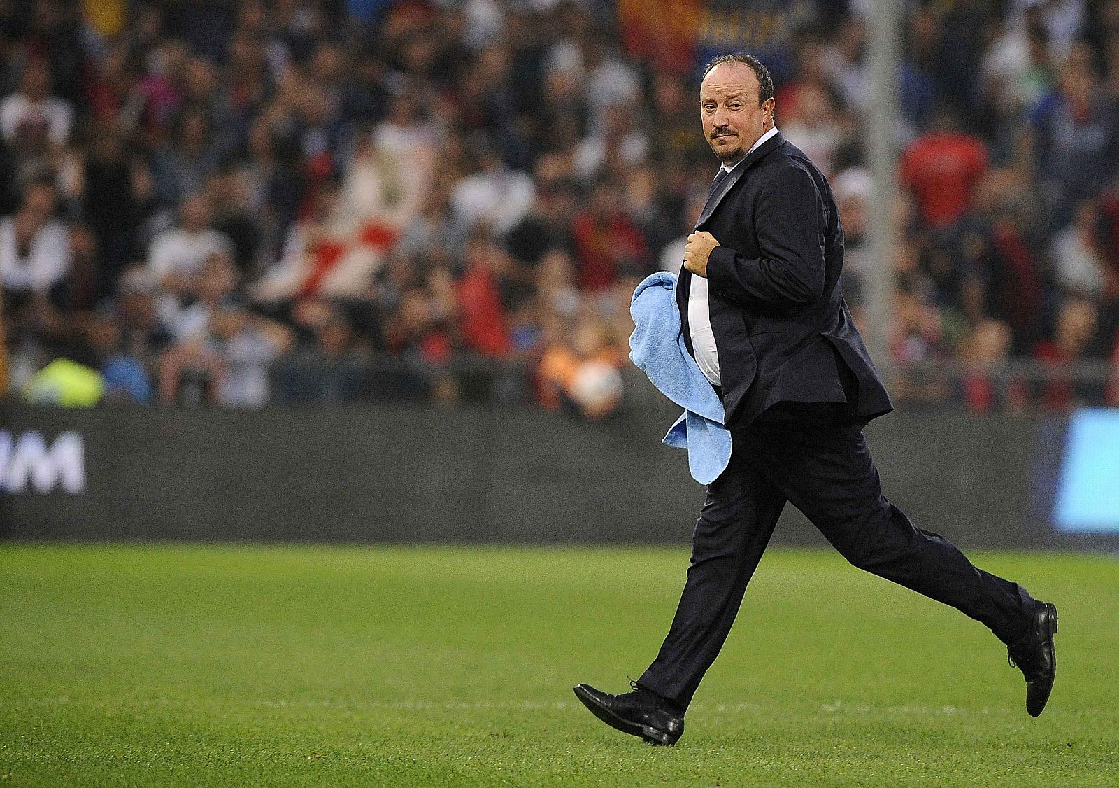 El entrenador español del Nápoles, Rafa Benítez.