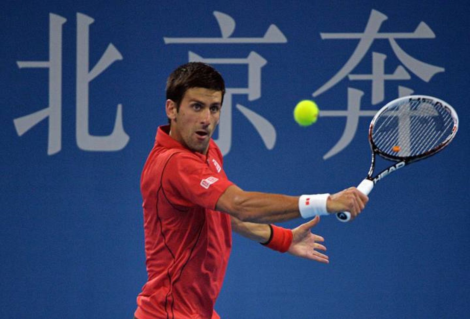 Novak Dkokovic, en su partido contra Querrey.