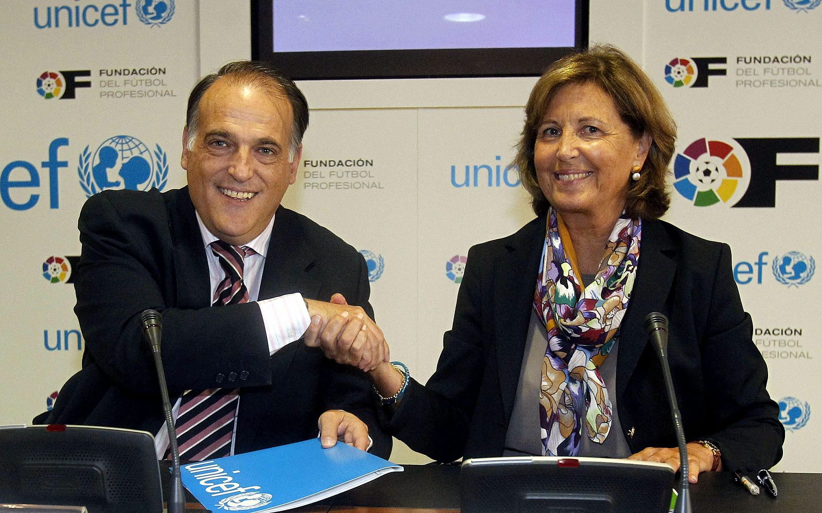 Fotografía facilitada por la Liga de Fútbol Profesional (LFP) de su presidente, Javier Tebas Medrano.