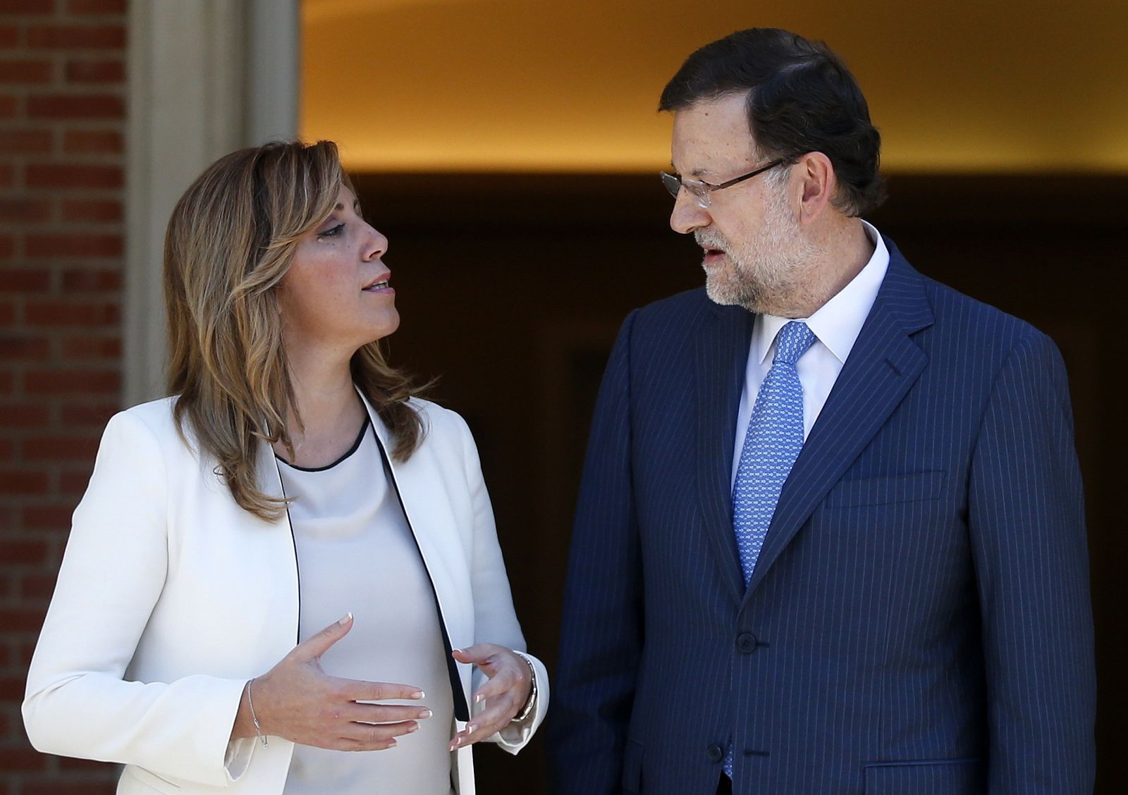 La presidenta andaluza, Susana Díaz, se ha reunido con el presidente del Gobierno en La Moncloa.