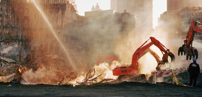 Imagen tomada en la zona cero de Nueva York el 8 de noviermbre  de 2001.