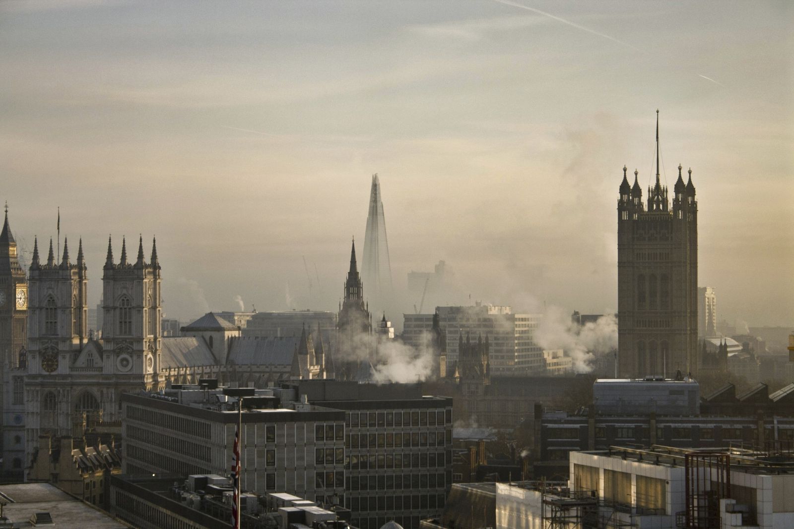 Amanecer en Londres.