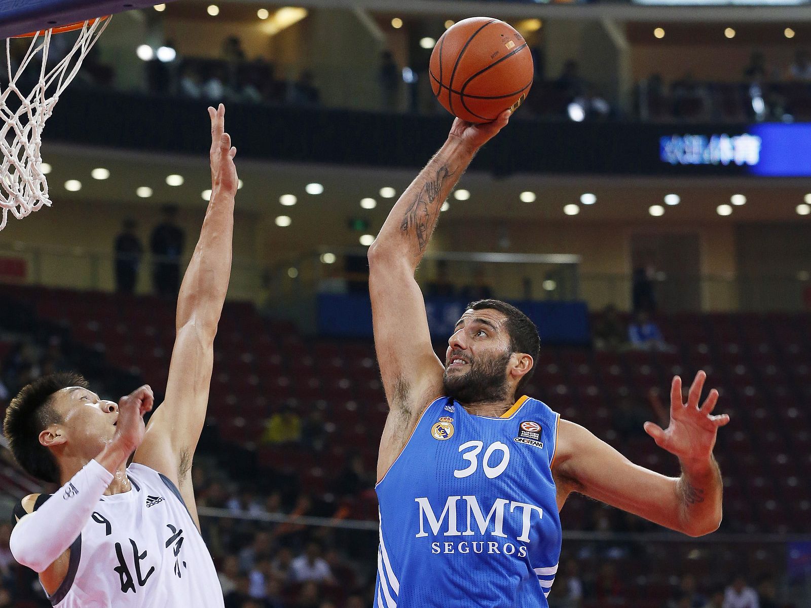 El jugador del Real Madrid Ioannis Bourousis.