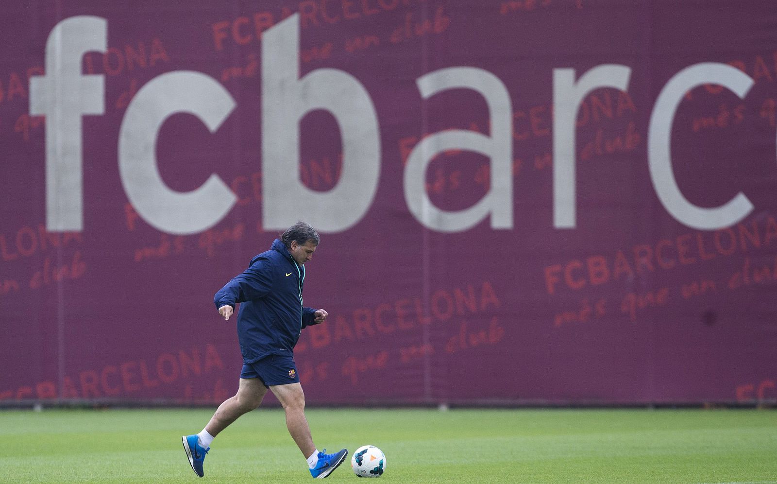 El entrenador argentino del FC Barcelona Gerardo "Tata" Martino