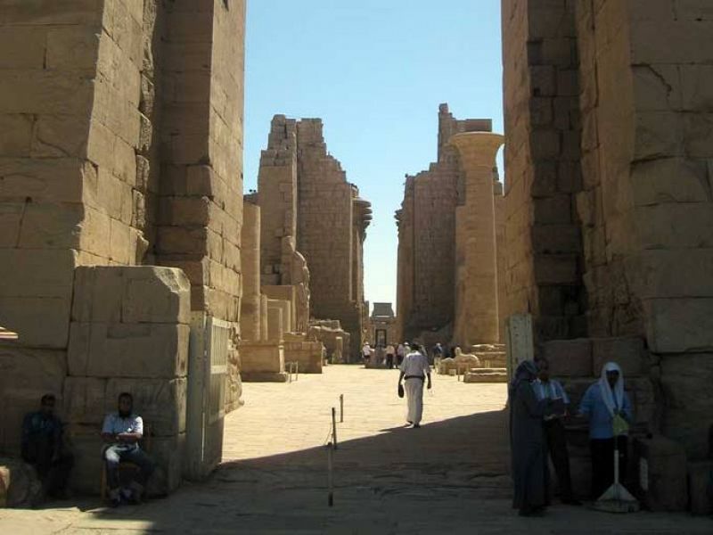 Primer pilono del templo de Amón-Ra en Karnak