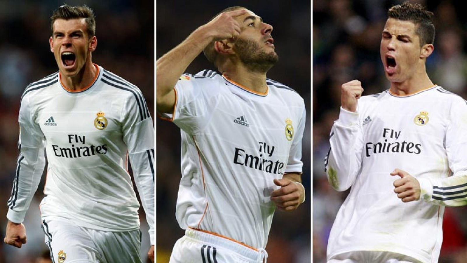 Bale, Benzema y Cristiano Ronaldo