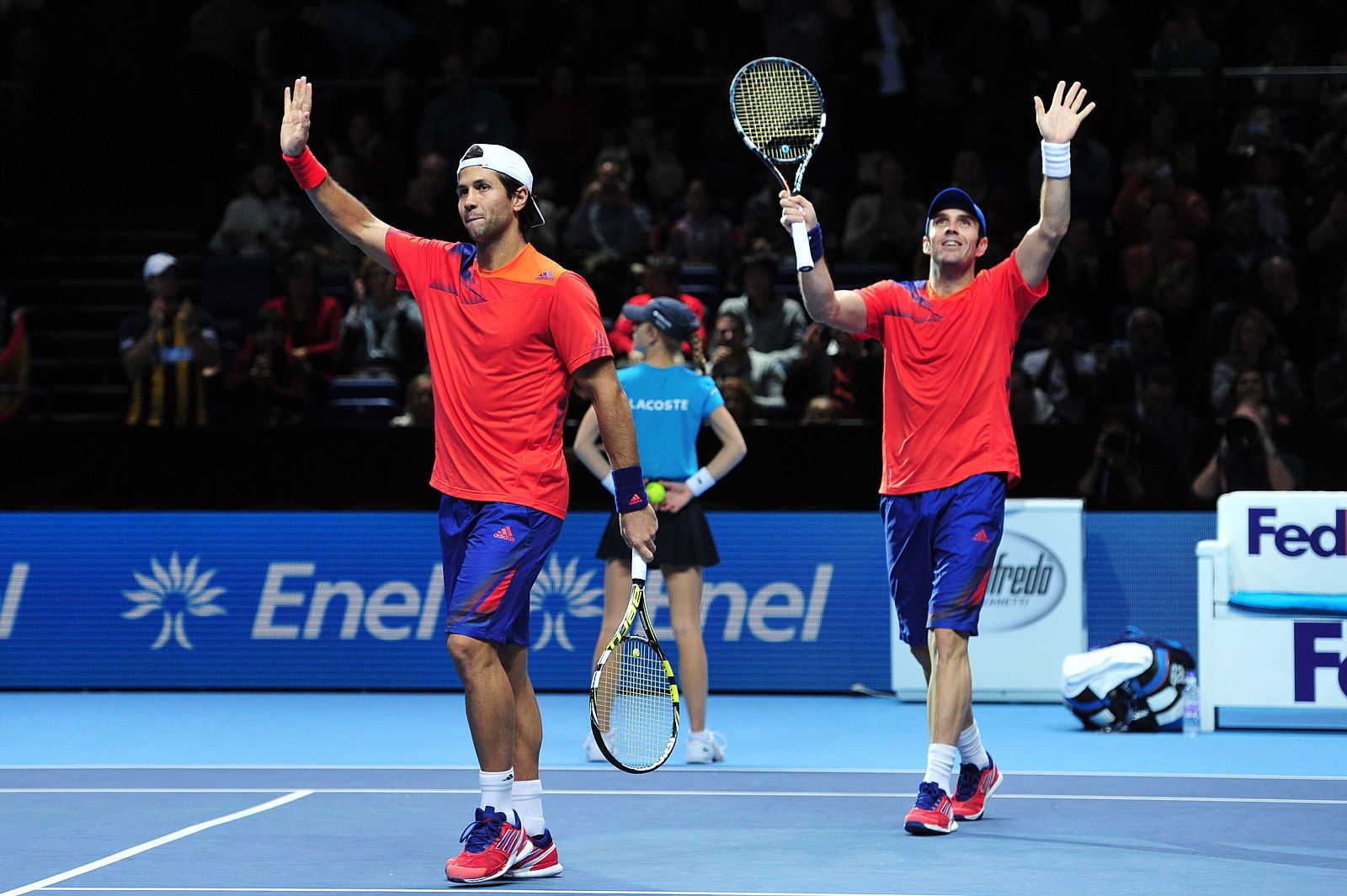 David Marrero y Fernando Verdasco celebran su victoria