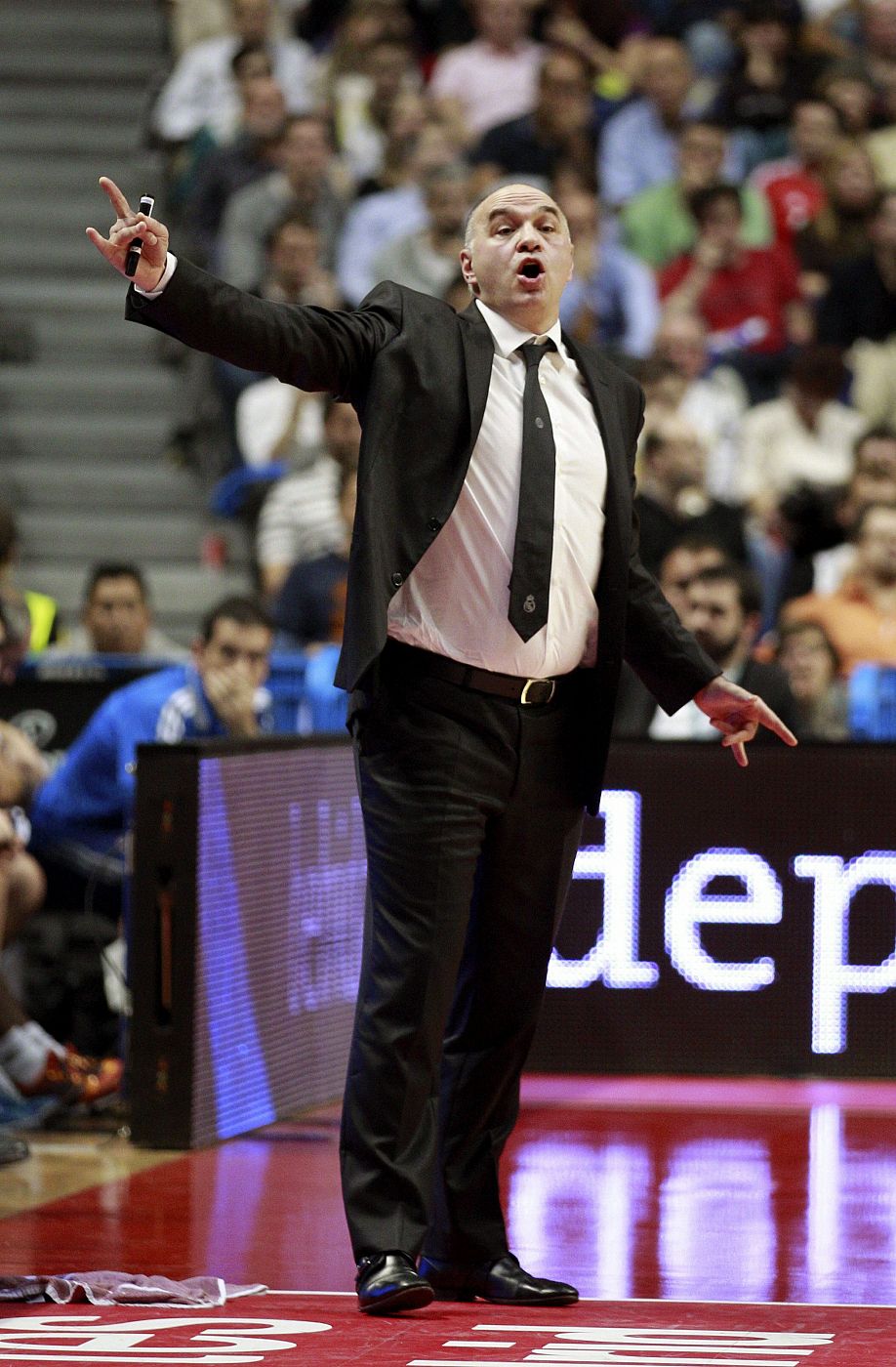 El entrenador del Real Madrid, Pablo Laso