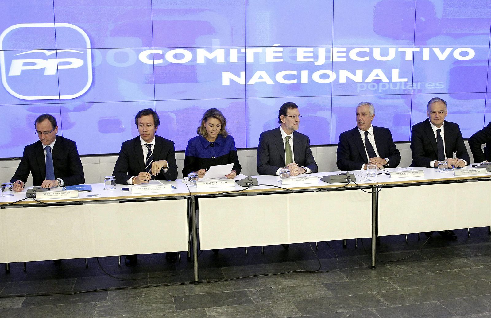 Reunión del Comité Ejecutivo Nacional del PP, presidido por Mariano Rajoy.