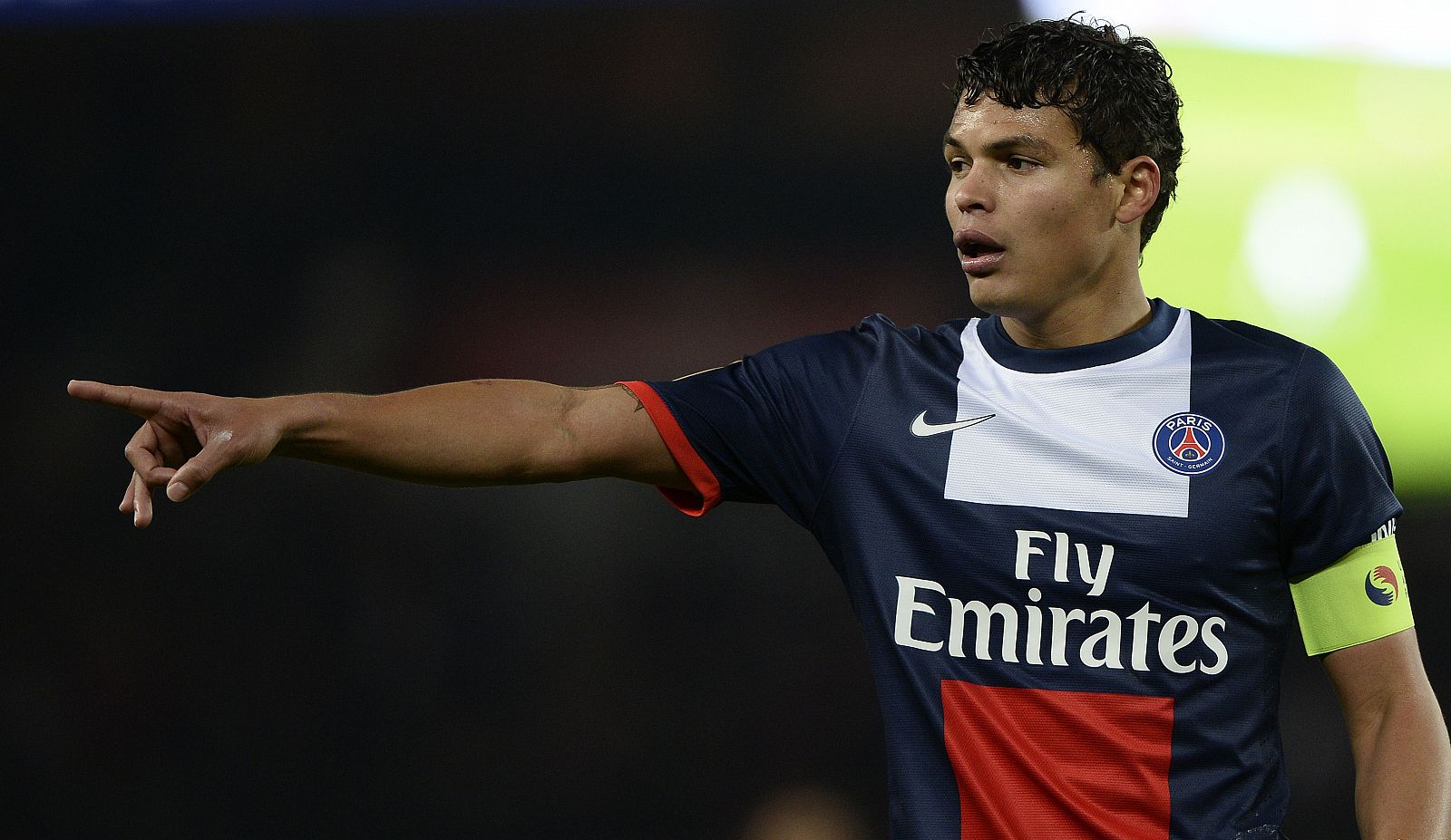 Thiago Silva, en un partido con el PSG.