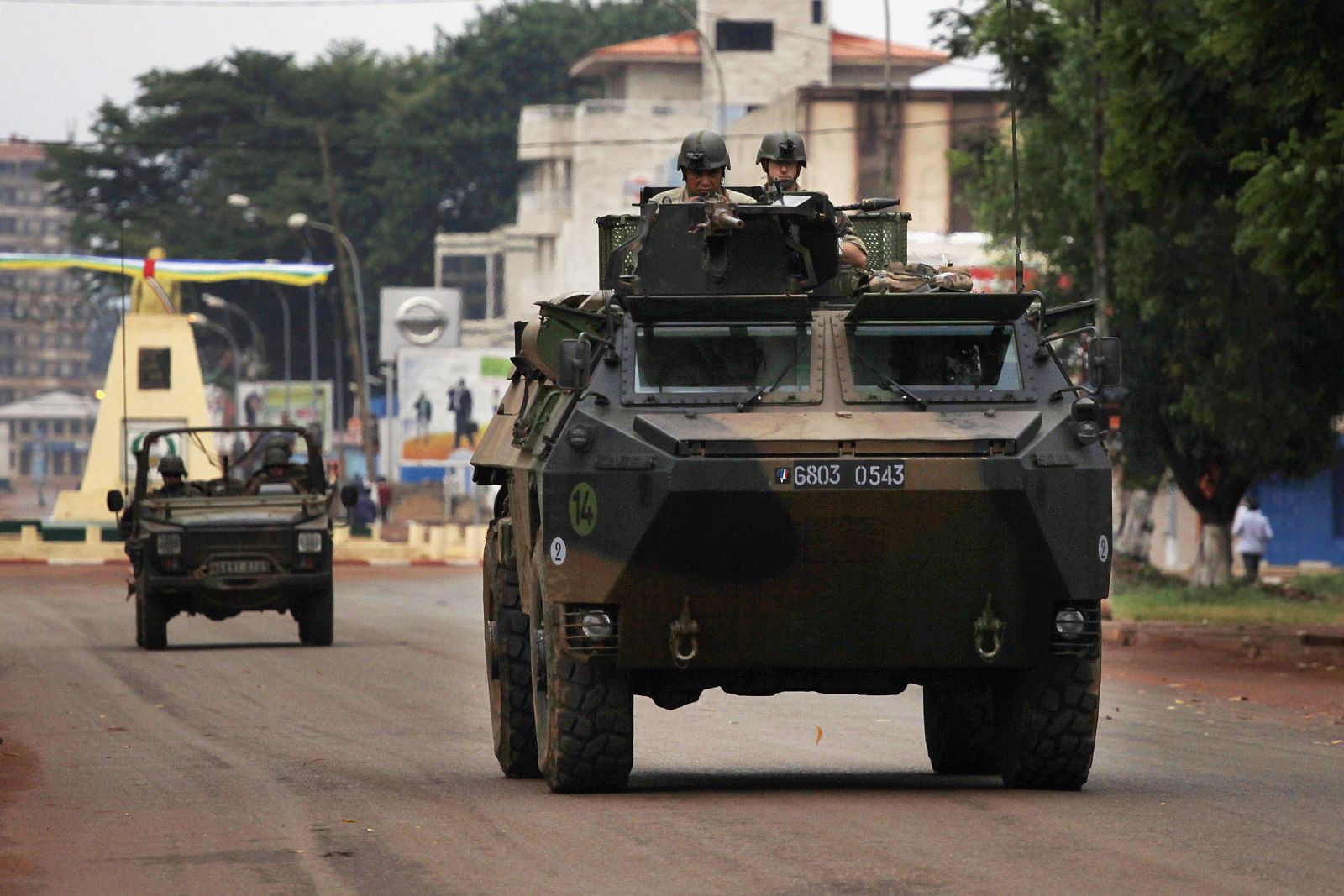 Las tropas francesas entran en Bangui