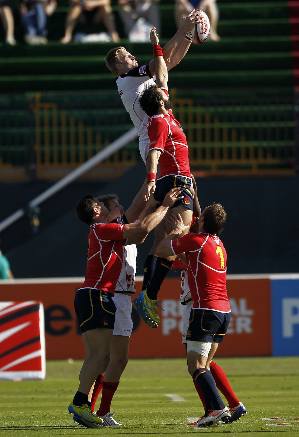 Imagen del España - Canadá de rugby 7