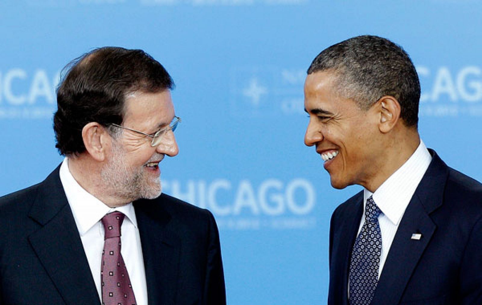 Mariano Rajoy y Barack Obama, en una cumbre de la OTAN en 2012.