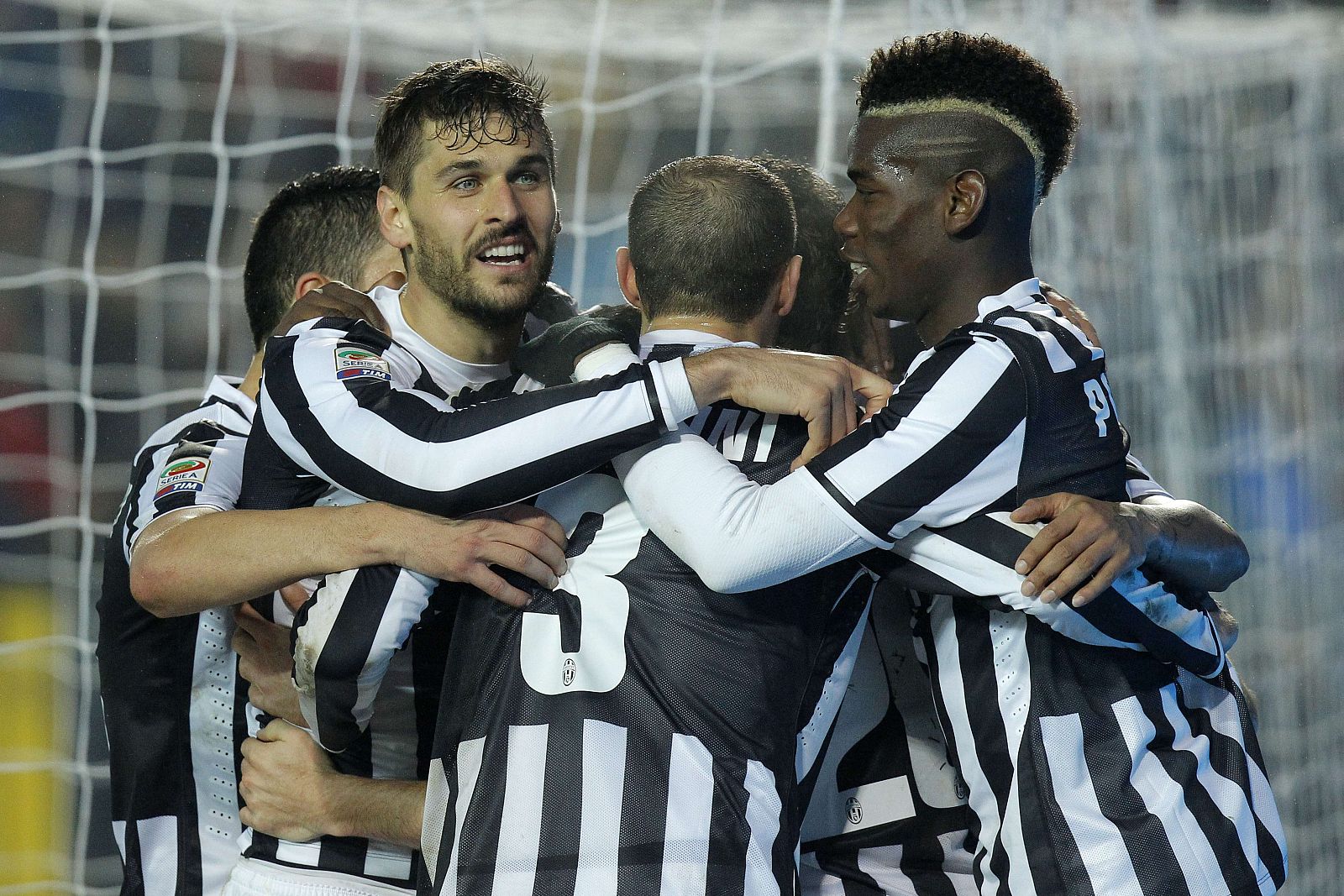 El español Fernando Llorente celebra su gol con la Juventus