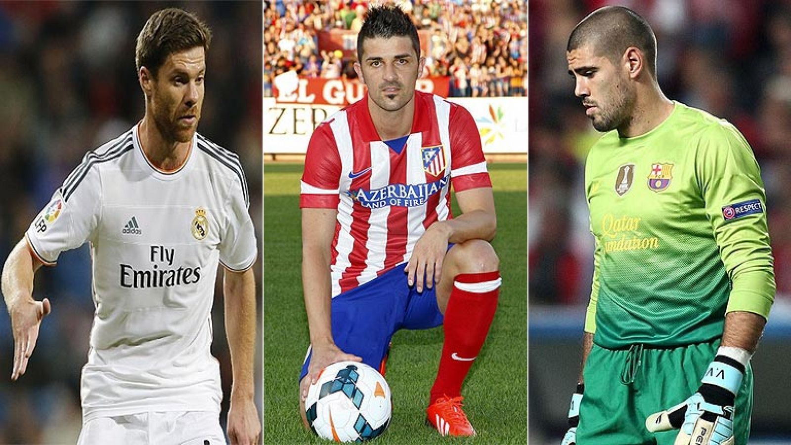 Xabi Alonso, David Villa y Víctor Valdés acaban contrato el 30 de junio.