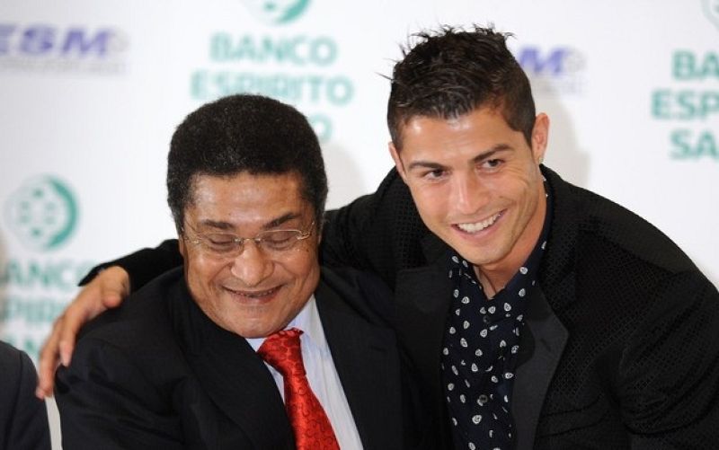 Eusebio y Cristiano Ronaldo