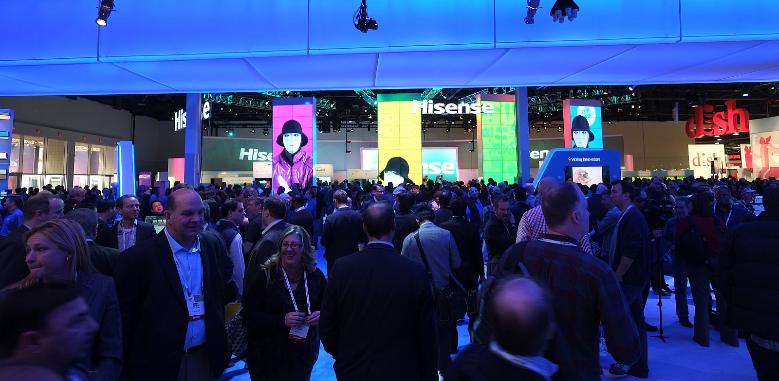 Imagen del recibidor donde tiene lugar el Consumer Electronics Show (CES) 2014