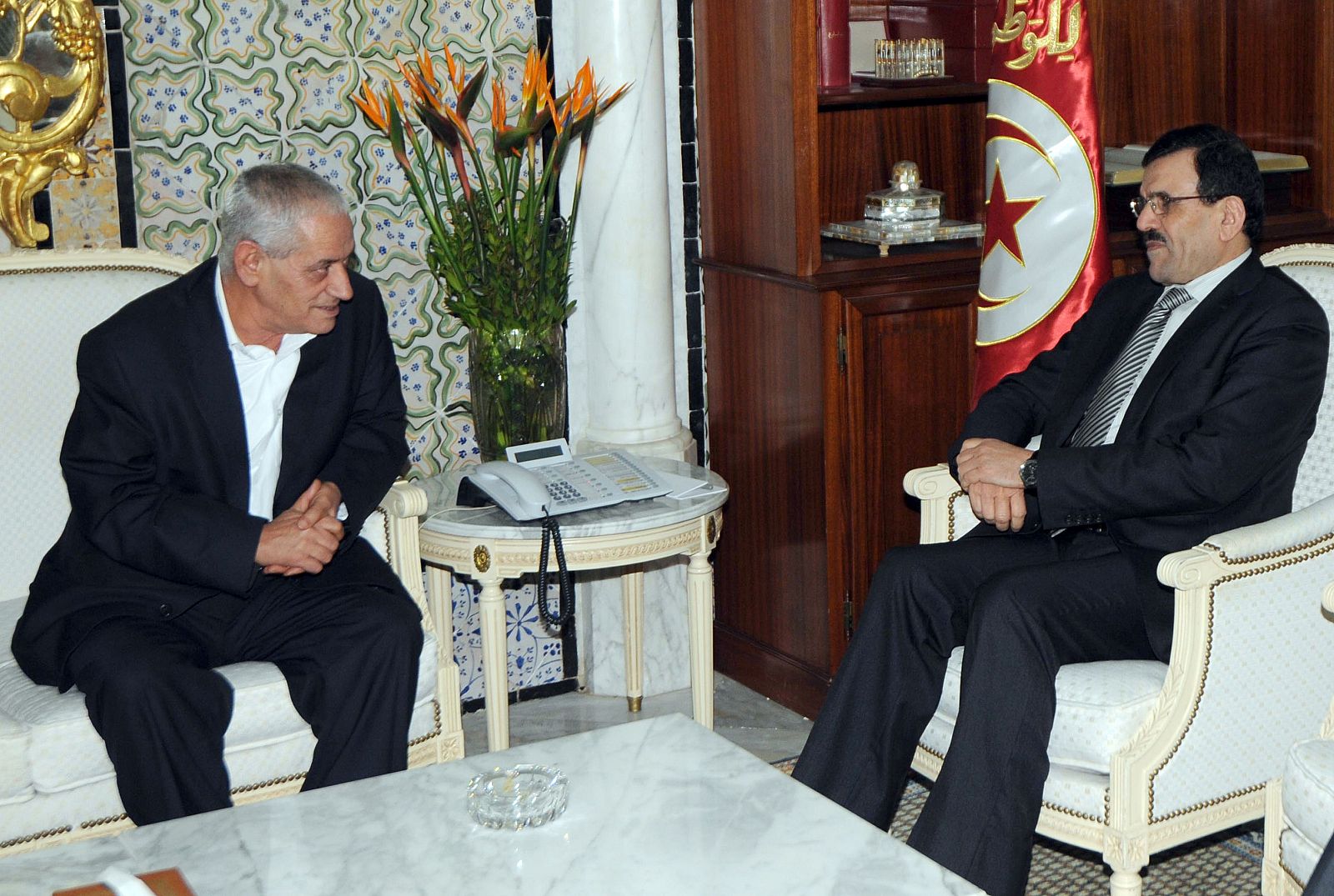 El primer ministro saliente de Túnez, Ali Laridi