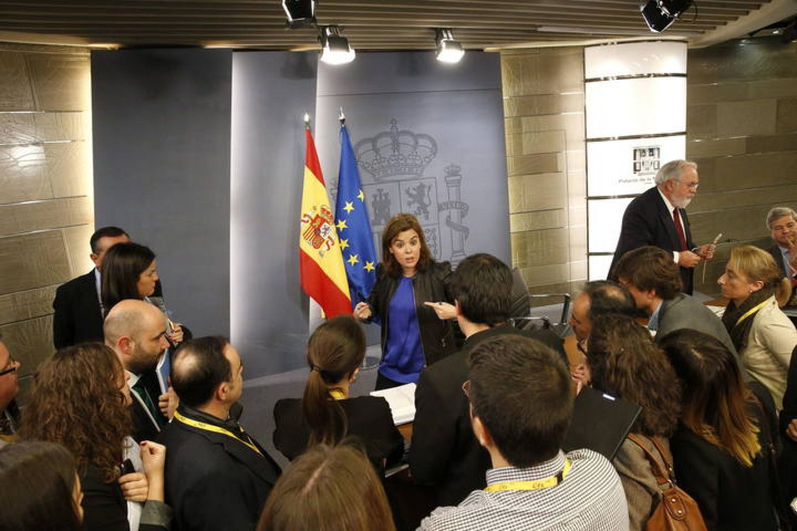 La vicepresidenta del Gobierno, Soraya Saénz de Santamaría.