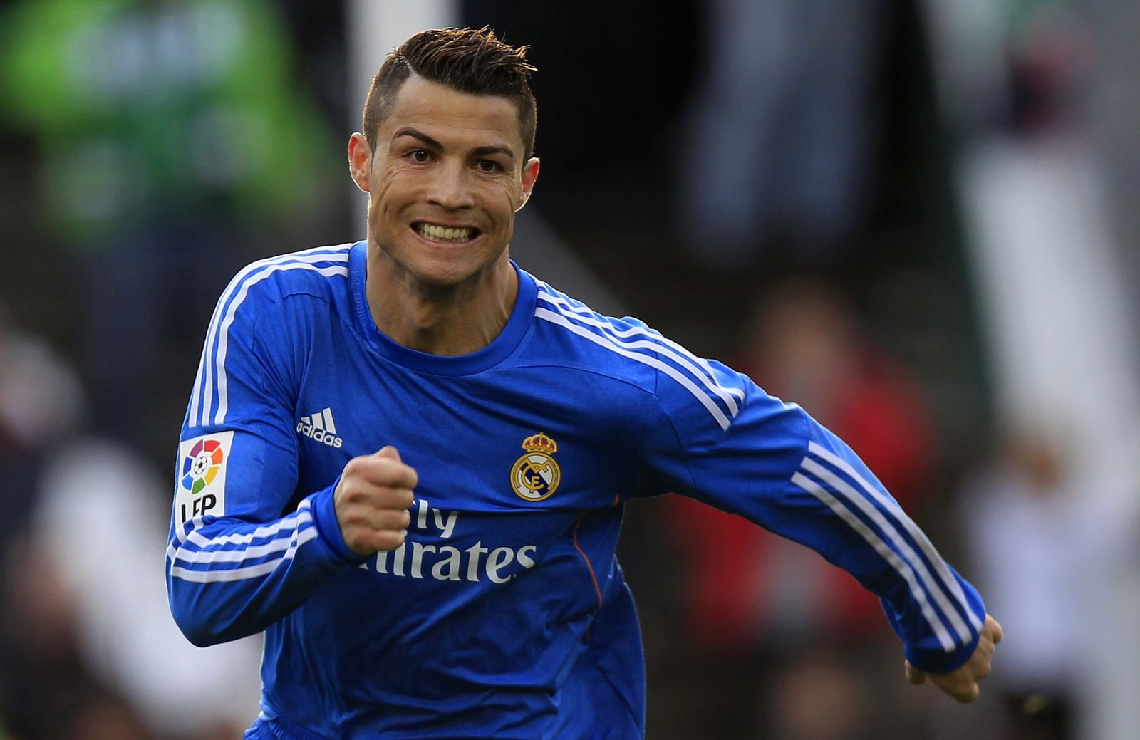 Cristiano Ronaldo, en un partido con el Real Madrid.