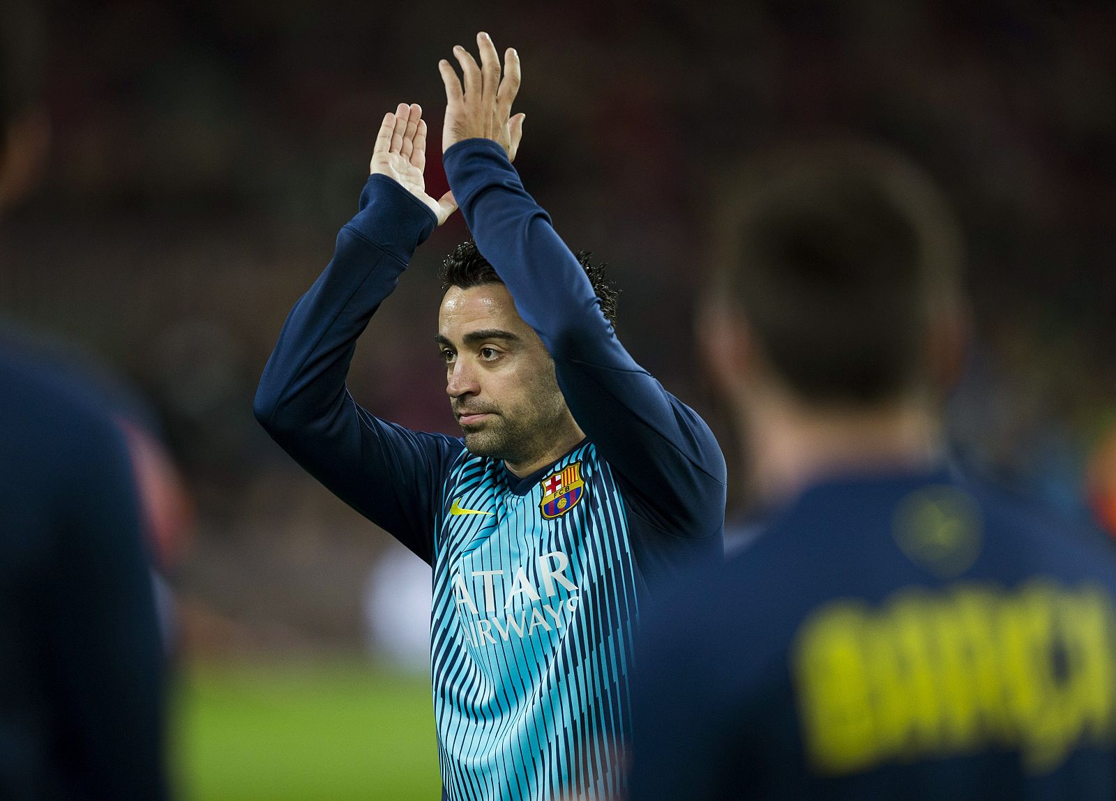 El centrocampista del FC Barcelona Xavi Hernández